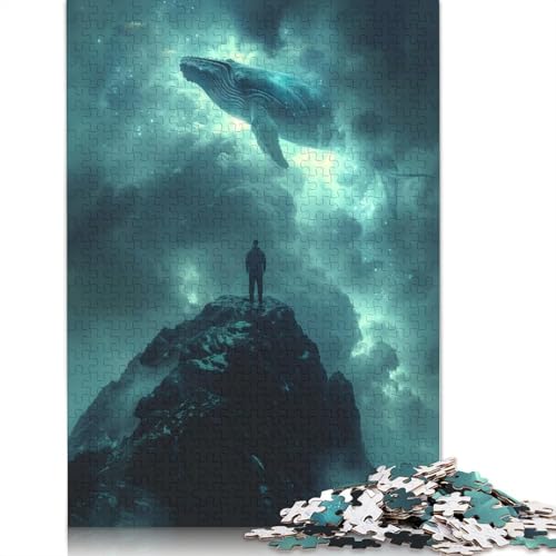 Puzzle für Erwachsene, Kosmischer Wal, Fantasie, 1500 Teile, Lernspiel, Herausforderung, 1500 Teile (85 x 57 cm) von GQmoney