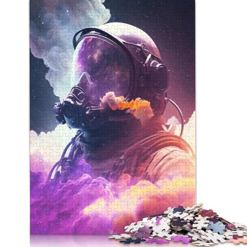 Puzzle für Erwachsene, Nebel, Astronaut, Puzzle, 520 Teile, Puzzles für Erwachsene, Lernspiel, Herausforderung, Spielzeug, 520 Teile (52 x 38 cm) von GQmoney