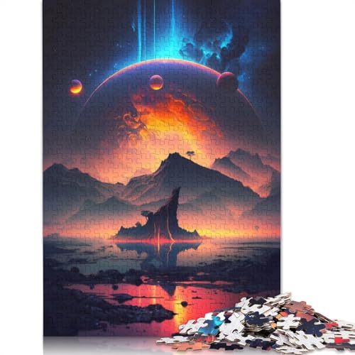 Puzzle für Erwachsene, Planetary Vista, Fantasy-Puzzle, Puzzles für Erwachsene, Lernspiel, Herausforderungsspielzeug, 1000 Teile (75 x 50 cm) von GQmoney
