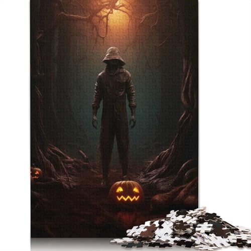 Puzzle für Erwachsene, Wald der Schrecken, Puzzles für Erwachsene, Lernspiel, Herausforderungsspielzeug, 1000 Teile (75 x 50 cm) von GQmoney