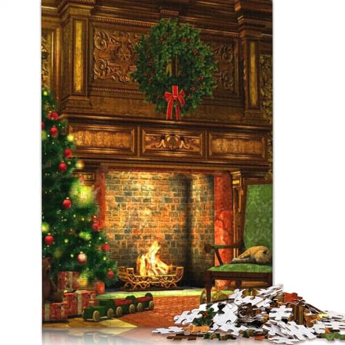 Puzzle für Erwachsene, Weihnachtsstimmung, Puzzles für Erwachsene, Lernspiel, Herausforderungsspielzeug, 1000 Teile (38 x 26 cm) von GQmoney