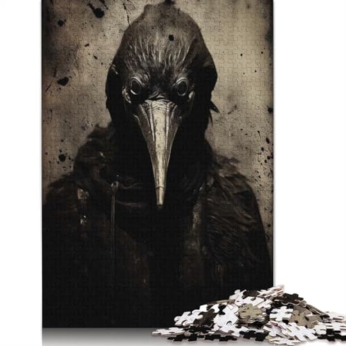 Puzzle für Erwachsene 1000 Puzzles „The Plague Doctor“ für Erwachsene, Lernspiel, Herausforderungsspielzeug, 1000 Teile (75 x 50 cm) von GQmoney