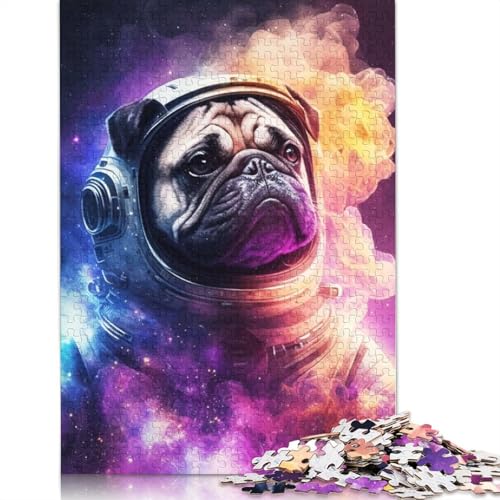 Puzzle für Erwachsene und Jugendliche, Galaxy-Mops, Holzpuzzle, Puzzle für Erwachsene, ab 14 Jahren, 520 Teile (52 x 38 cm) von GQmoney