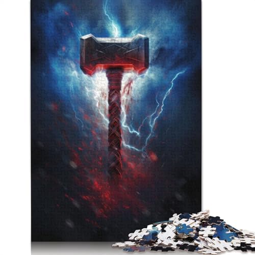 Puzzle für Erwachsene und Jugendliche, Hammer der Götter, Holzpuzzle für Erwachsene, Teenager-Geschenk, 1000 Teile (75 x 50 cm) von GQmoney