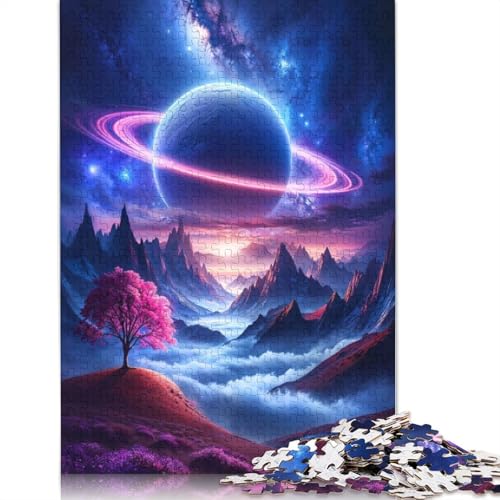 Puzzle für Erwachsene und Jugendliche, Himmlische Einsamkeit, Holzpuzzle für Erwachsene, Teenager-Geschenk, 1000 Teile (75 x 50 cm) von GQmoney