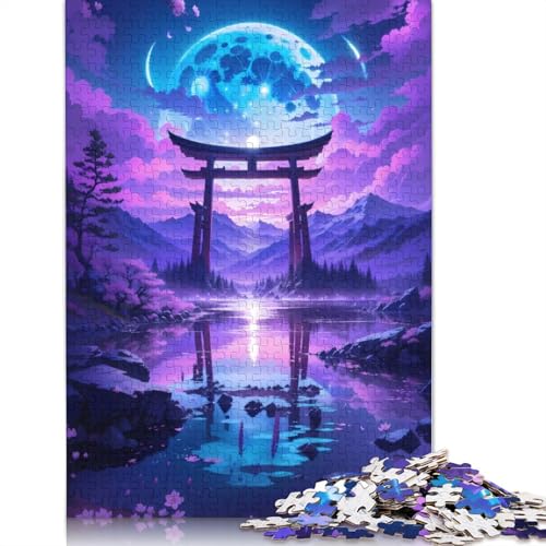 Puzzle für Erwachsene und Jugendliche, Himmlisches Torri-Portal, Holzpuzzle, Erwachsene ab 14 Jahren, 1000 Teile (75 x 50 cm) von GQmoney