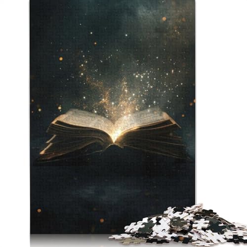 Puzzle für Erwachsene und Jugendliche, Zauberbuch, Holzpuzzles für Erwachsene, Teenager-Geschenk, 1000 Teile (75 x 50 cm) von GQmoney