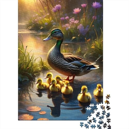Puzzle mit Entenmotiv, Denksportaufgabe, 100% recycelter Karton, für Kinder und Erwachsene ab 12 Jahren, 1000 Teile (38 x 26 cm) von GQmoney