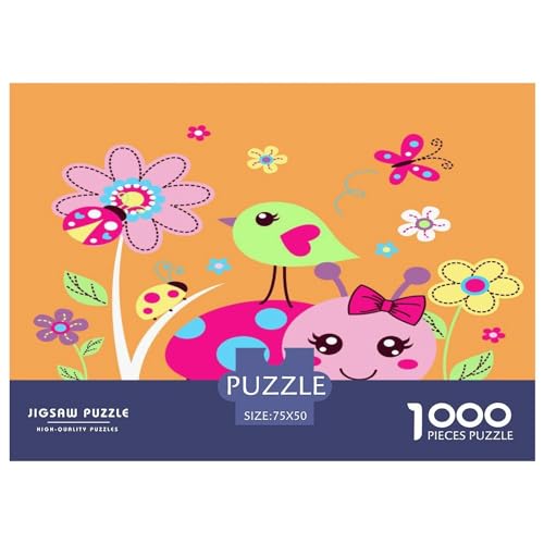 Puzzles 1000 Teile für Erwachsene | Kinder-Vogel-Puzzles | 1000 Teile Puzzle Lernspiele Heimdekoration Puzzle 1000 Teile (75x50cm) von GQmoney