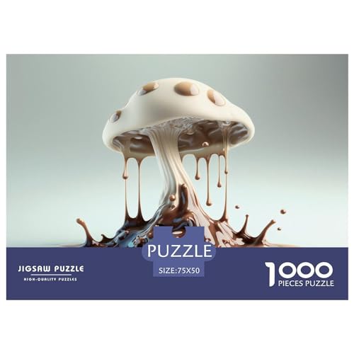 Puzzles 1000 Teile für Erwachsene | Schokoladenpilz-Rätsel | 1000 Teile Puzzle Lernspiele Heimdekoration Puzzle 1000 Teile (75x50cm) von GQmoney
