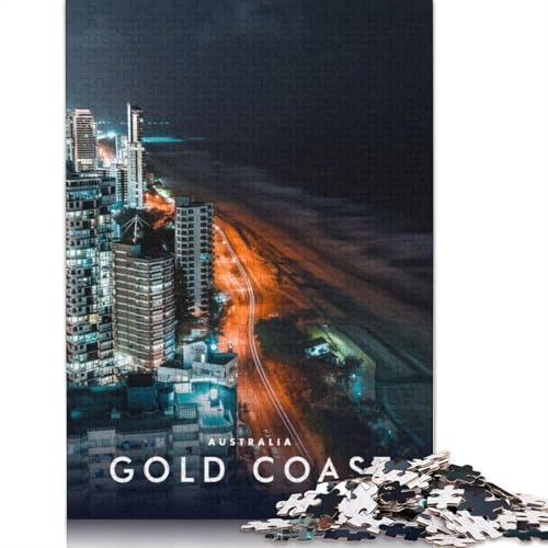 Puzzles der Gold Coast, Australien. Bunte, Coole Puzzles für Kinder ab 12 Jahren, 1000 Teile (75 x 50 cm) von GQmoney