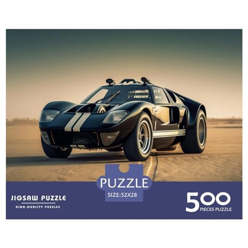 Puzzles für Erwachsene, 500 Teile, Sportwagen-Puzzles für Erwachsene, Holzbrett-Puzzles, lustiges Geschenk, 500 Teile (52 x 38 cm) von GQmoney