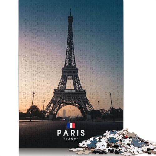 Puzzles für Erwachsene mit der Stadt Paris, Spielzeug, Lernspiel, schwierige Puzzles für Kinder ab 12 Jahren, 520 Teile (52 x 38 cm) von GQmoney