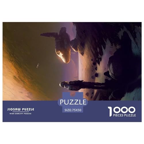 Raumschiff, Mars Puzzle 1000 Teile für Erwachsene Puzzles für Erwachsene 1000 Teile Puzzle Lernspiele 1000 Teile (75x50cm) von GQmoney