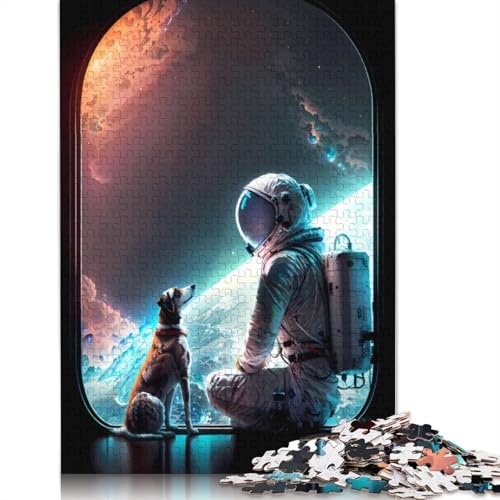 Raumstation-Freundschafts-Puzzles, farbenfrohe, Coole Puzzles für Kinder ab 12 Jahren, 1000 Teile (75 x 50 cm) von GQmoney