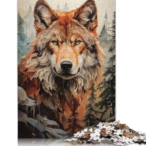Realm of The Alpha Wolf Puzzles für Erwachsene und Kinder. Unmögliches Herausforderungsspielzeug, Lernspiele, Heimdekoration, Geschenke, 1000 Teile (75 x 50 cm) von GQmoney