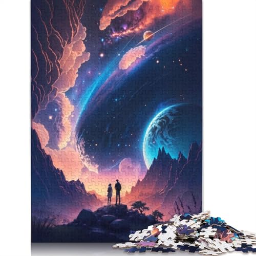 Reise zu den Sternen, Puzzle für Erwachsene, 1000 Teile, DIY-Spiel, Puzzles für Erwachsene für Frauen, für Erwachsene Kinder, 1000 Stück (75 x 50 cm) von GQmoney