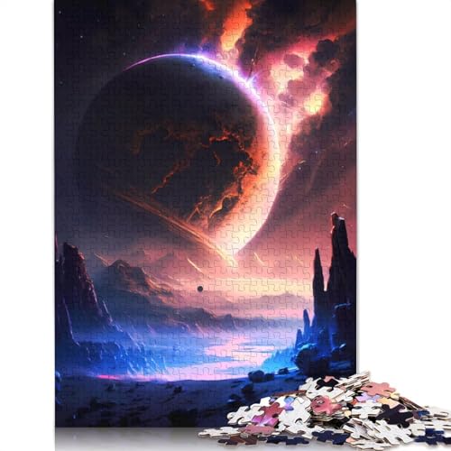 River of Galactic Puzzle für Erwachsene, Premium-Puzzle aus 100% recyceltem Brett, schwierige Puzzles für Kinder ab 12 Jahren, 520 Teile (52 x 38 cm) von GQmoney