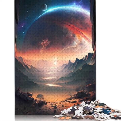 Rocky Twilight Planet Puzzle für Erwachsene, Premium-Puzzle aus 100% recyceltem Brett, Problemlösungspuzzles für Erwachsene und Kinder, 520 Teile (52 x 38 cm) von GQmoney