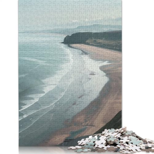 Ruhiges Küsten-Puzzle für Erwachsene, entspannendes Herausforderungsspielzeug, Puzzle für Erwachsene für Frauen, für Kinder ab 12 Jahren, 520 Teile (52 x 38 cm) von GQmoney