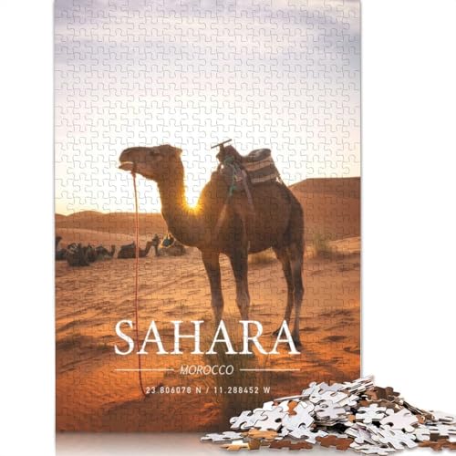 Sahara Puzzles für Erwachsene ab 18 Jahren, Lernspiele, Puzzle für Erwachsene und Kinder, 1500 Teile (85 x 57 cm) von GQmoney