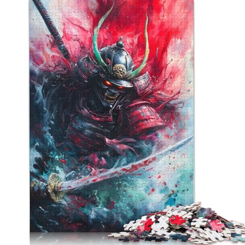 Samurai-Krieger-Kunst, 1000-teiliges Puzzle für Erwachsene | | Familienspaß-Puzzles für Erwachsene, Geschenke, Denkspiele, 1000 Teile (38 x 26 cm) von GQmoney