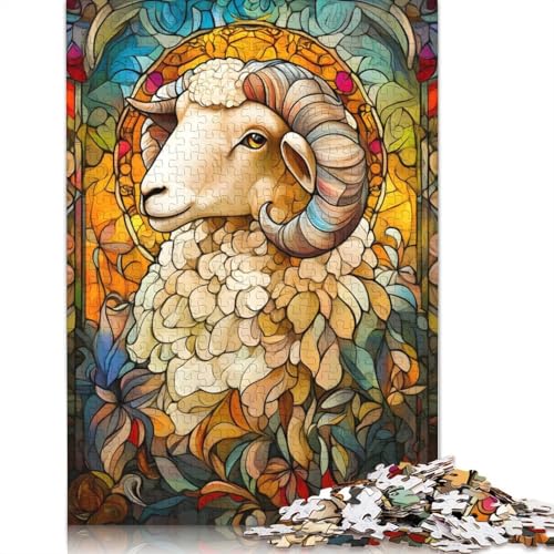 Schaf-Kunst-Puzzles für Erwachsene ab 18 Jahren, Lernspiele, Puzzle für Erwachsene und Kinder, 1500 Teile (85 x 57 cm) von GQmoney