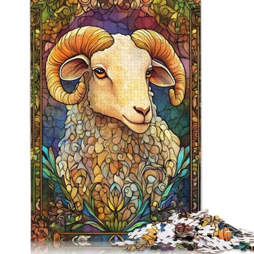 Schaf-Puzzle für Erwachsene, Spielzeug, Lernspiel, schwierige Puzzles für Kinder ab 12 Jahren, 520 Teile (52 x 38 cm) von GQmoney
