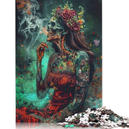 Sie scheint feine Puzzles 1000 Teile für Teenager Geschenke Holzpuzzle Erwachsene Puzzle Puzzles für Erwachsene 1000pcs (75x50cm) von GQmoney