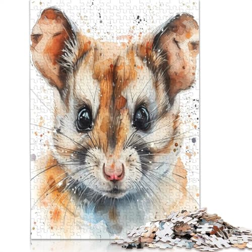 Siebenschläfer-Aquarell-Puzzle für Erwachsene und Kinder. Tolles Geschenk, Herausforderungsspielzeug, Lernspiel, Heimdekoration, ab 14 Jahren, 520 Teile (52 x 38 cm) von GQmoney
