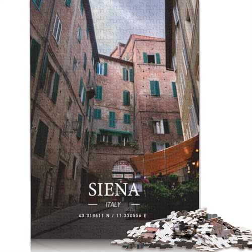 Siena 1000 Puzzles für Erwachsene, Spielzeug, Lernspiel, Herren-Puzzles für Erwachsene, für Erwachsene, Teenager, 1000 Teile (75 x 50 cm) von GQmoney