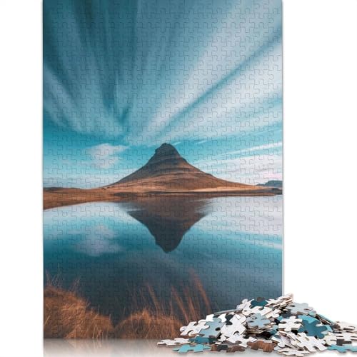 Snfellsnes Summit Puzzle für Erwachsene, Premium-Puzzle aus 100% recyceltem Brett, Problemlösungspuzzles für Erwachsene und Kinder, 1000 Teile (75 x 50 cm) von GQmoney