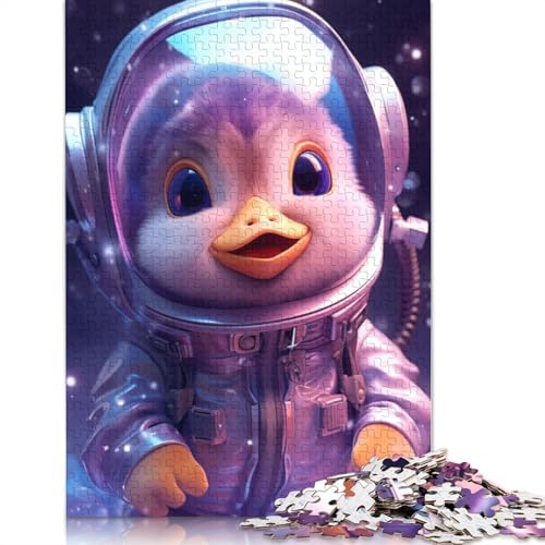 Space Baby Duck Puzzles für Erwachsene, 520 Teile, Holzpuzzles für Teenager, Geschenke, Lernspiel für Erwachsene und Teenager, 520 Stück (52 x 38 cm) von GQmoney
