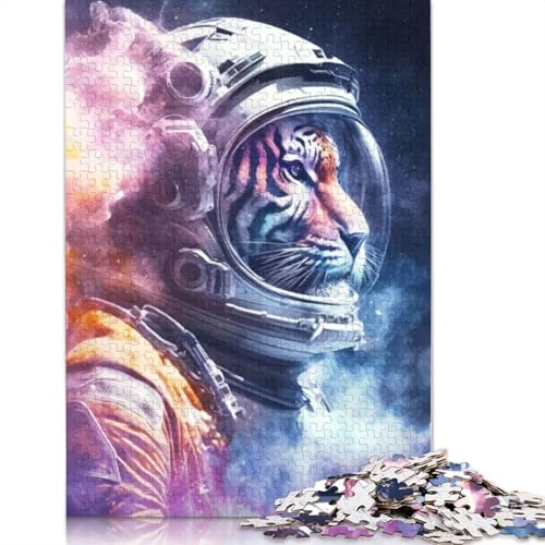 Space Tiger Puzzles, 520 Teile, Holzpuzzles, Puzzle für Erwachsene und Jugendliche, für Erwachsene und Jugendliche ab 12 Jahren, 520 Teile (52 x 38 cm) von GQmoney