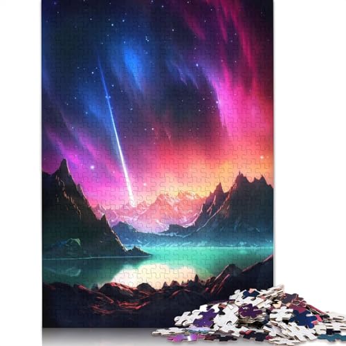 Starlit Meteor Galaxy Puzzles, farbenfrohe und Coole Puzzles für Kinder ab 12 Jahren, 520 Teile (52 x 38 cm) von GQmoney