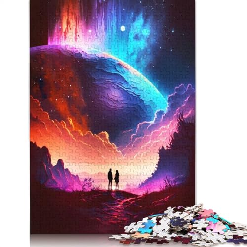 Stellar Dreamers Landschaftspuzzle für Erwachsene, Spielzeug, Lernspiel, schwierige Puzzles für Kinder ab 12 Jahren, 1500 Teile (85 x 57 cm) von GQmoney