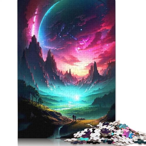 Stellar Serenity Landscape Puzzles für Erwachsene ab 18 Jahren. Upe Lernspiele, Puzzle für Erwachsene und Kinder, 1000 Teile (75 x 50 cm) von GQmoney