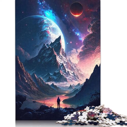 Stellar Twilight Galaxy 520 Puzzles für Erwachsene, Spielzeug, Lernspiel, Herrenpuzzles für Erwachsene, für Erwachsene, Teenager, 520 Teile (52 x 38 cm) von GQmoney