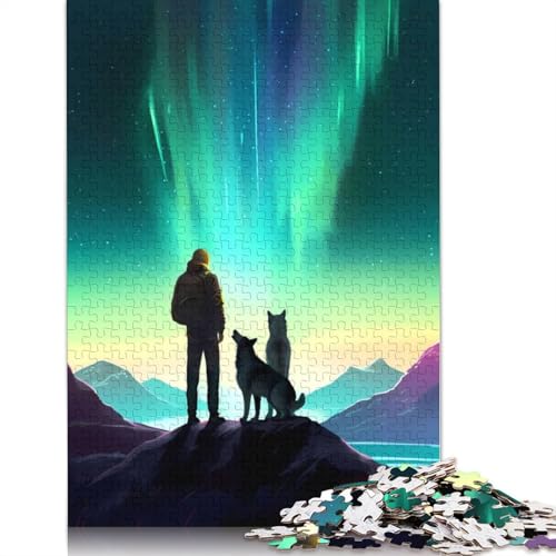 Stellar Wanderers und Hunde Puzzles für Erwachsene ab 18 Jahren. Lernspiele, Puzzle für Erwachsene und Kinder, 520 Teile (52 x 38 cm) von GQmoney