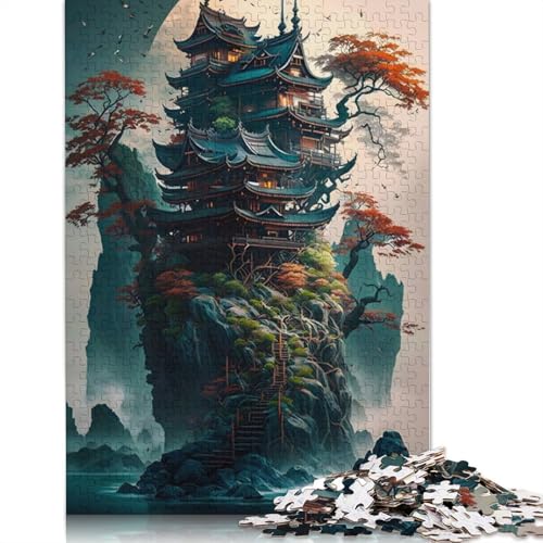 Stone Palace 1000-teiliges Puzzle für Erwachsene und ab 18 Jahren – Familienaktivitäts-Puzzle, Lernspiele, schwierig und herausfordernd (75 x 50 cm) von GQmoney