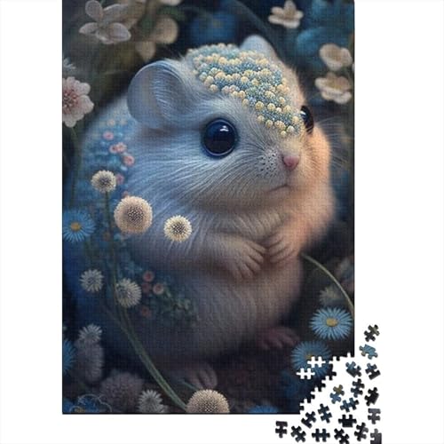 Süßes Maus-Puzzle, schwierig, 100% recycelter Karton, Puzzle für Damen und Herren, 1000 Teile (38 x 26 cm) von GQmoney