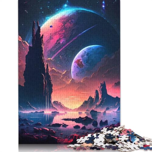 The Lake of Cosmos Puzzle für Erwachsene, Premium-Puzzle aus 100% recyceltem Brett, schwierige Puzzles für Kinder ab 12 Jahren, 520 Teile (52 x 38 cm) von GQmoney