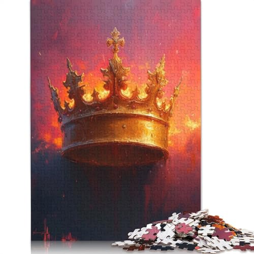 The Royal Crown Puzzles 1500 Teile für Teenager Geschenke Holzpuzzle Puzzle für Erwachsene Familienspaß Puzzles 1500 Teile (85x57cm) von GQmoney