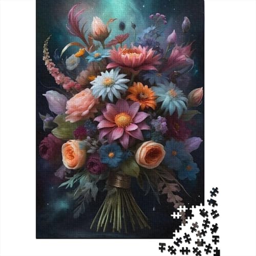 Tierkunst-Blumen-Puzzle-Spielzeug, Lernspiel, Premium-Karton-Puzzle für Erwachsene und Kinder, 1000 Teile (38 x 26 cm) von GQmoney