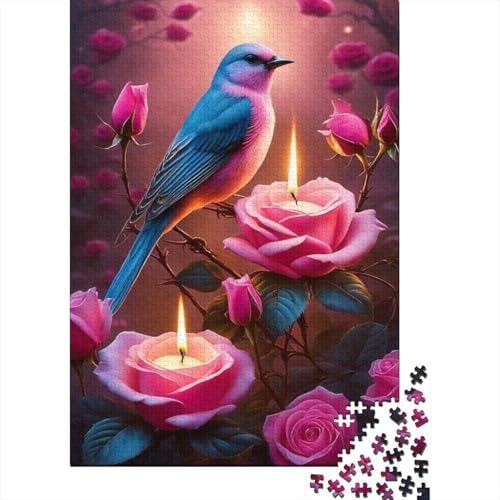 Tierkunst-Vogel-Puzzle, Lernspiele, Familienaktivitäten, Premium-Karton-Puzzle für Frauen und Männer, 1000 Teile (75 x 50 cm) von GQmoney