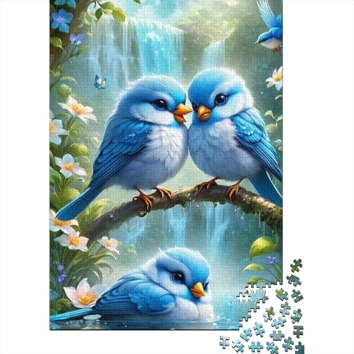 Tierkunst-Vogel-Puzzle, Premium-Puzzle aus 100% recyceltem Kartonpapier, rechteckig, für Jungen oder Mädchen, 1000 Teile (38 x 26 cm) von GQmoney