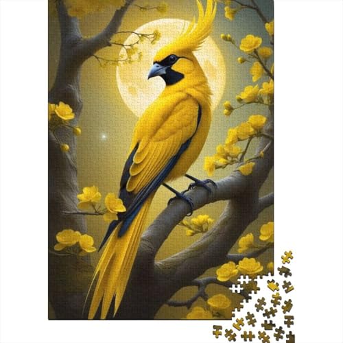 Tierkunst-Vogel-Puzzle, anpassbare Bilder, 100% recycelter Karton, Puzzle für Erwachsene, einzigartiges, 1000 Teile (38 x 26 cm) von GQmoney