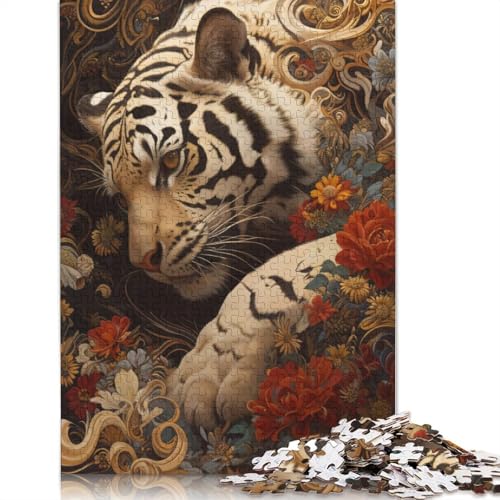 Tiger Opulence Puzzle 1500 Teile für Teenager-Geschenke, Holzpuzzle für Erwachsene und Teenager ab 12 Jahren, 1500 Teile (85 x 57 cm) von GQmoney