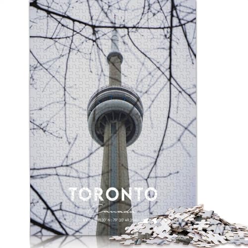 Toronto 2 Puzzles für Erwachsene, 520 Teile, anspruchsvolle Familienspiele, Denkspiele für Kinder ab 12 Jahren, 520 Teile (52 x 38 cm) von GQmoney