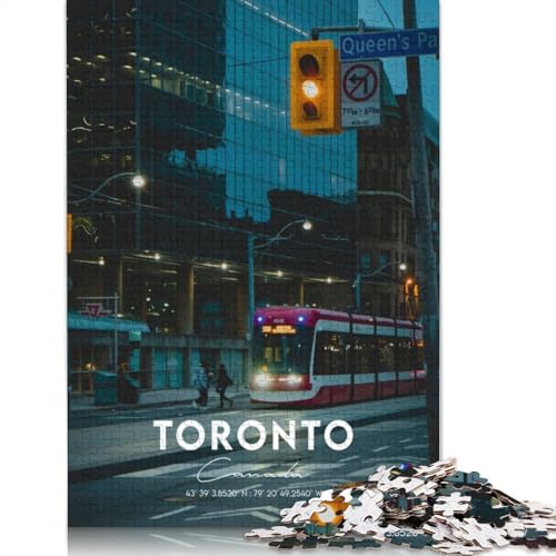 Toronto 3 Puzzle für Erwachsene, kreative Spiele, Puzzle-Geschenk für Jungen oder Mädchen, 1500 Teile (85 x 57 cm) von GQmoney